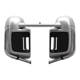 HR3 Silver / Black Honeycomb Fade Vented Lower Fairing Kit For Harley Touring models 2014-2024